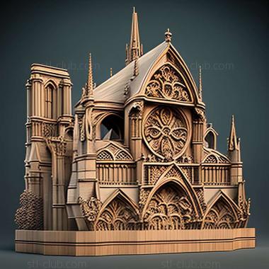 3D model notre dame (STL)